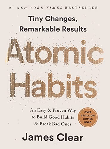 Atomic Habits by James Clear &mdash; book cover